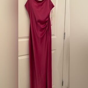 House of Harlow 1960 One Shoulder Wine Dress